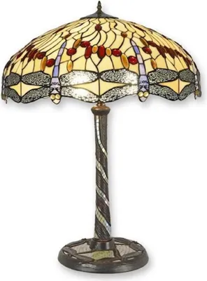 Zdjęcie produktu dla Casa Padrino Luxury Tiffany Table Lamp Multicoloured Ø 61 x H. 80 cm - Lampa biurkowa Tiffany - Lampa dekoracyjna do salonu - Lampa dekoracyjna na biurko - Luksusowe lampy Tiffany