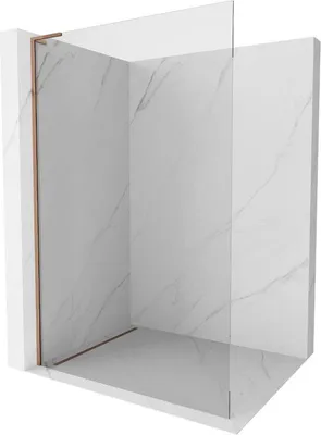 Produktbild von Mexen Kioto L Duschwand Walk-in 90 x 200 cm, transparent, roségold - 800-090-103-60-00