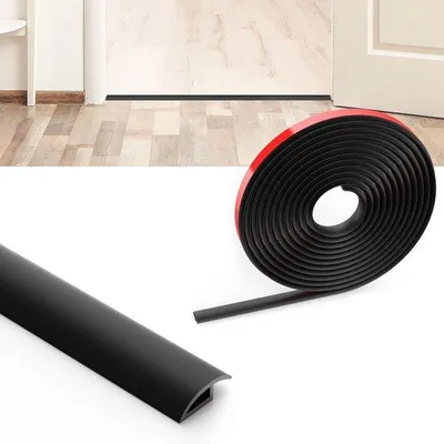 Immagine prodotto di Profilo di raccordo in PVC nero 1,2 m x 3,5 cm per pavimenti