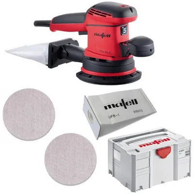 Produktbild von Mafell Exzenterschl. EVA150E/5 T-Max + Schleifgitter P80 + P120 + Filter Beutel