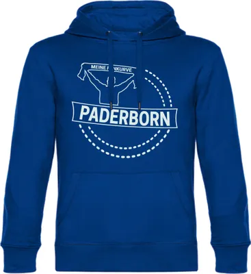 Produktbild von multifanshop Kapuzen Sweatshirt - Paderborn - Meine Fankurve, blau, Größe XL