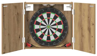 Produktbild von Dartboard Schrank Artisan-Eiche 56 x 12 x 53,5 cm Holzwerkstoff