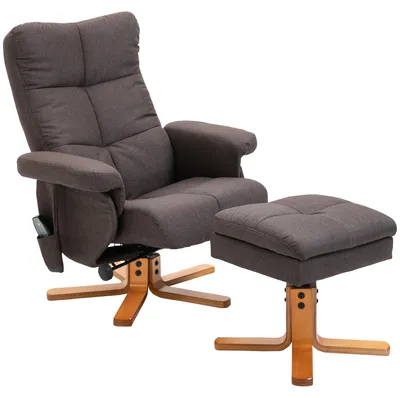 Produktbild von Relaxstuhl - Drehstuhl - Elektrischer Sessel - Massagesessel - Liegestuhl - Mit Fußhocker