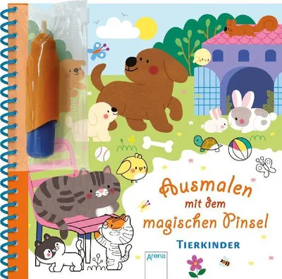 Produktbild von Ausmalen mit dem magischen Pinsel. Tierkinder
