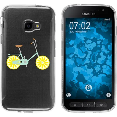 Produktbild von PhoneNatic Case kompatibel mit Samsung Galaxy Xcover 4 / 4s Silikon-Hülle Bike M5