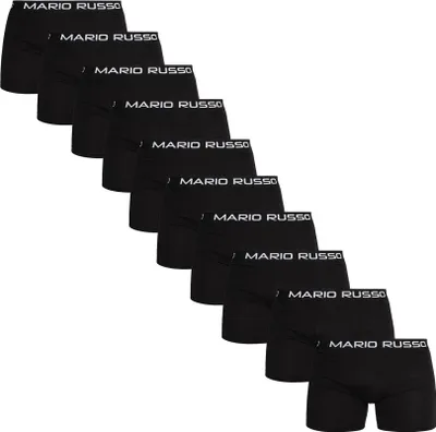 Produktbild von Mario Russo Boxershorts – Herren Boxershorts – Herrenunterwäsche – 10er-Pack – XXL – Schwarz