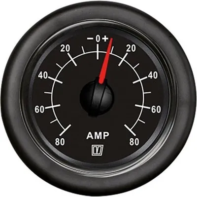 Zdjęcie produktu dla VETUS AMP050B czarny amperomierz 12/24 V 50 A