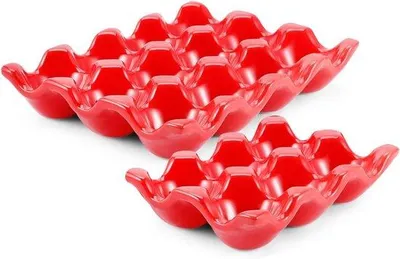 Produktbild von Famanu Eierhalter für 18 Eier - Aufbewahrung und Präsentation in Küche und Kühlschrank