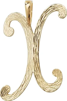 Produktbild von Stylischer 9 Karat (375) Gold Buchstaben / Initiale Damen - Anhänger; TRS35340LTX