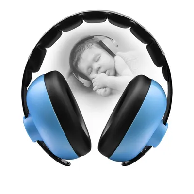 Produktbild von Lärmschutz Kopfhörer Kinder Baby Gehörschutz Kinder Ohrenschützer  Kapsel-Kinder Blau