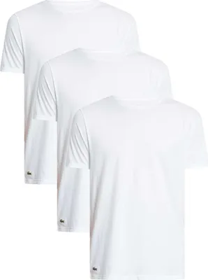 Produktbild von Lacoste Lacoste Herren 100% Baumwolle Runde T-shirt Weiß (3 Stück) - Größe M