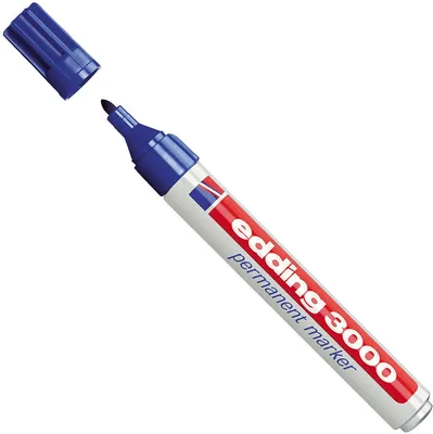 Obrázek produktu pro 5x edding 4-3000003 Permanentní popisovač modrý 1,5 - 3,0 mm