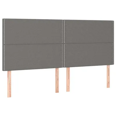 Zdjęcie produktu dla VidaXL 3116207, Ciemny Szary, Poliester, Drewno, 1800 mm, 118 cm, 128 cm, 50 mm