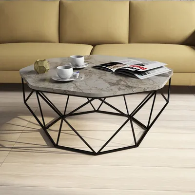 Immagine prodotto di Skye Decor, Diamond- Diamond CAN, bianco, tavolini da caffè, 38x90x90 cm, 100% pannello di particelle rivestito in melamina