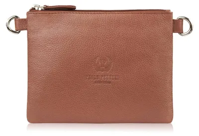 Produktbild von Damen Leder Umhängetasche kompakt cognac Kupplungstasche Paolo Peruzzi SI-41-CG