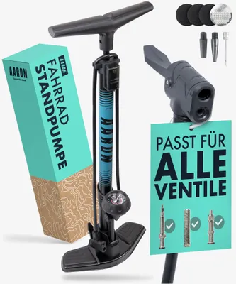 Produktbild von AARON Sport One 2.0 Fahrradpumpe Standpumpe Blau