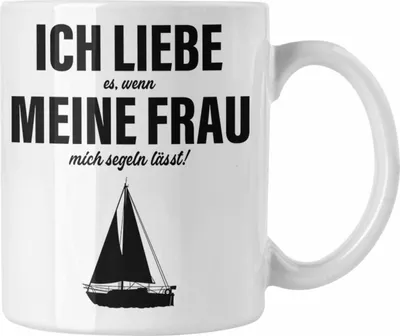 Produktbild von Trendation - Tasse für Segler Geschenke Männer Tasse Geschenkideen Zubehör Gadgeds Segeln Lustig (Weiß)