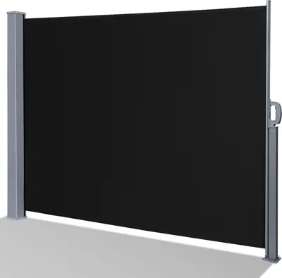 Immagine prodotto di Yakimz tenda laterale da balcone estensibile antracite protezione solare cassonetto completo schermo privacy nero 140x300cm