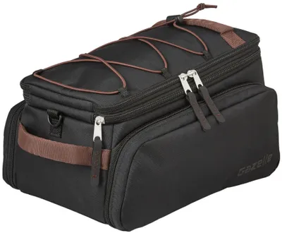 Zdjęcie produktu dla Torba na bagaż Gazelle Trunkbag 31 litrów - czarna / ciemnobrązowa