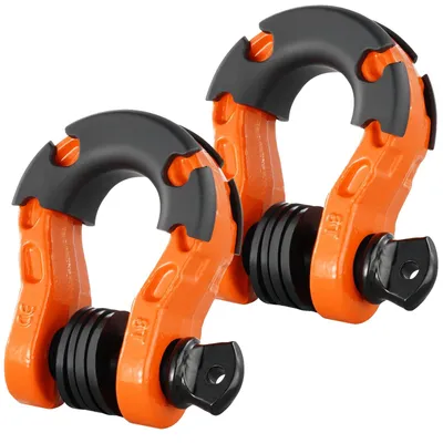 Produktbild von VEVOR Weiche Schlaufe Synthetisches Bergeseil 2 Stück 1,3x56 cm 20 Tonnen Bruchfestigkeit, Orange-b