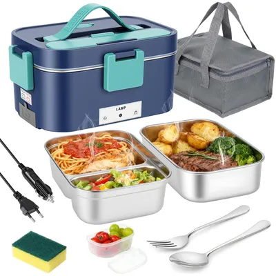 Beheizte Lunchbox 1,8 l, 100 W, 12V/24V/220V, Edelstahl