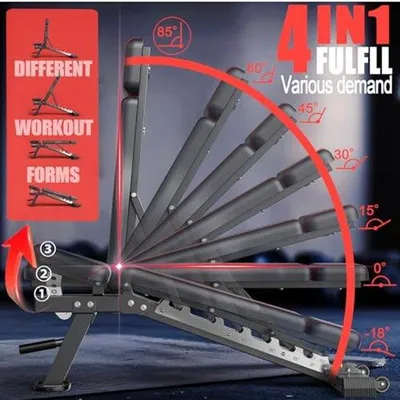 Produktbild von Famanu Halterbank 4-in-1 mit 550 kg Tragkraft - faltbar und verstellbar