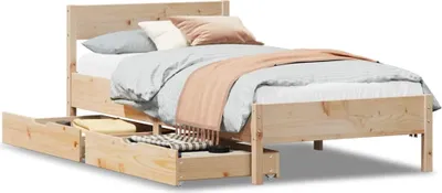 Obrázok produktu pre vidaXL Posteľ z masívu bez matraca 75x190 cm borovicové drevo