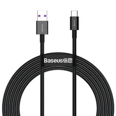 Obrázok produktu pre Baseus Superior USB - kábel USB typu C 66 W (11 V / 6 A) Huawei SuperCharge SCP 2 m čierny (CATYS-A01)