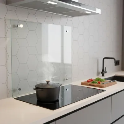 Obrázek produktu pro Mucola kuchyňský obklad splashback splashback ochrana stěn kuchyně sklo 6mm ESG - sklo 70x60CM