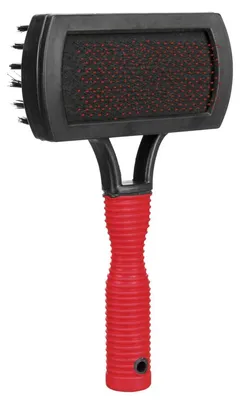 Produktbild von TRIXIE 2306, Hund, Bürste, Schwarz, Rot, Kunststoff, Gummi, Nylon