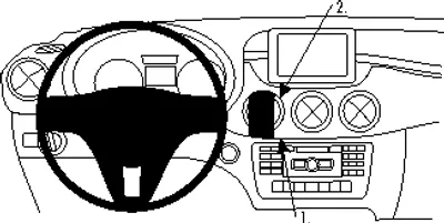Produktbild von Brodit ProClip Fahrzeughalter 854749 - Mittelbefestigung - Mercedes Benz B-Klasse 12-18