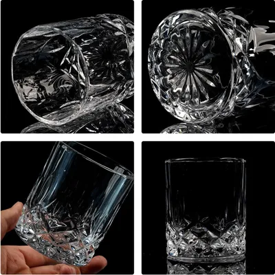Produktbild von Whiskey Karaffe Kristall Whisky Karaffe Set inkl. 4 Steinen Zange 2 Gläser