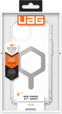Produktbild von Urban Armor Gear 114314114333, Cover, Apple, iPhone 15 Plus, 17 cm (6.7"), Transparent