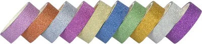 Produktbild von Glitzertape 10 Rollen bunt sortiert, je 3 m