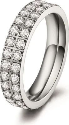 Produktbild von VIVENTY ETERNITY Damen Ring 300002 Edelstahl Zirkonia 54