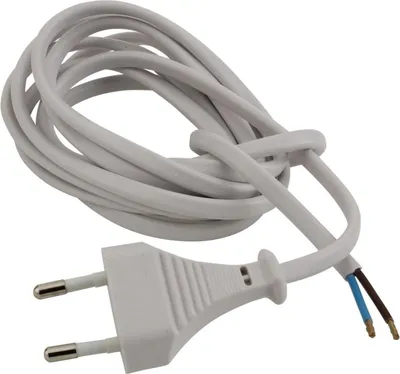 Produktbild von unitec Euro-Zuleitung H03VVH2-F2x0,75mm² 2m weiss