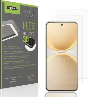 Image de 2x Full Cover mat Film pour Vivo Y500 Pro Film de protection ecrán