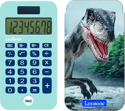 Immagine prodotto di Calcolatrice tascabile a 8 cifre Dinosauro con coperchio di protezione