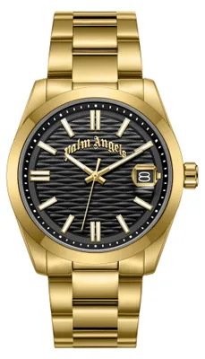 Produktbild von Palm Angels Armbanduhr Herren SERRENO Schwarz PMWGH0000203