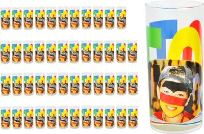Zdjęcie produktu dla zestaw 48 szklanek do wody Face Tatoo