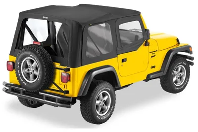 Zdjęcie produktu dla Zamienna czarna osłona miękka bez stelaża Bestop Jeep Wrangler TJ 03-06