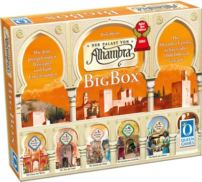 Produktbild von Queen Games - Alhambra Big Box, Spiel des Jahres 2003