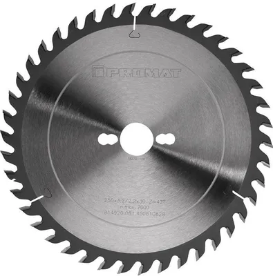 Produktbild von Przisionskreissgeblatt Auen- 250 mm Zhnezahl 42 WZ Bohrung 30 mm Schnittbreite 3,2 mm Hartmetall