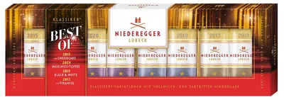 Produktbild von Niederegger Praliné Klassiker Variationen 'Best of' 100g, KI-generiertes Bild