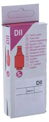 Produktbild von DII-Schraubsicherung 16A 500V - gG träge - 1×5 Stück