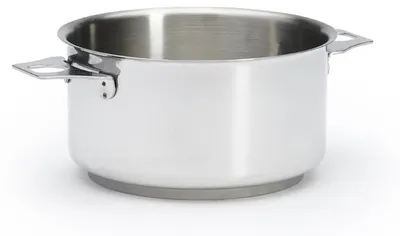 Bratentopf aus Edelstahl, 16 cm, 1,25 l, silber