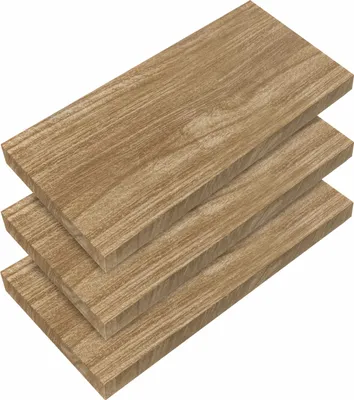 Produktbild von CASARIA® 3x Wandregal Holz Eiche Regal mit Halterung 15kg Tragkraft Hängeregal Küche Wohnzimmer Flur Wand Schweberegal Bücherregal Regalbrett Schwebend 50cm