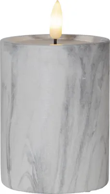 Produktbild von Star LED-Kerze 'Flamme Marble', Marmoroptik
