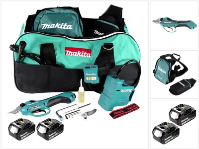 Produktbild von Makita DUP 361 M Akku Rebschere Astschere 36 V ( 2x 18 V ) + 2x Akku 4,0 Ah + Tasche - ohne Ladegerät