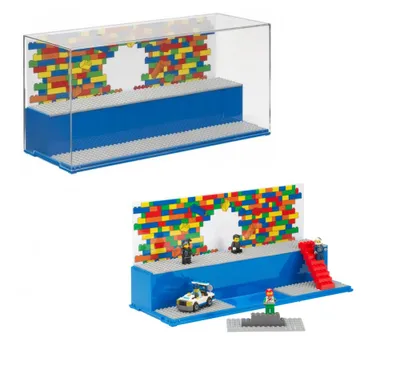 Obrázok produktu pre LEGO® 5006157 Vitrínka na hranie a vystavovanie – modrá